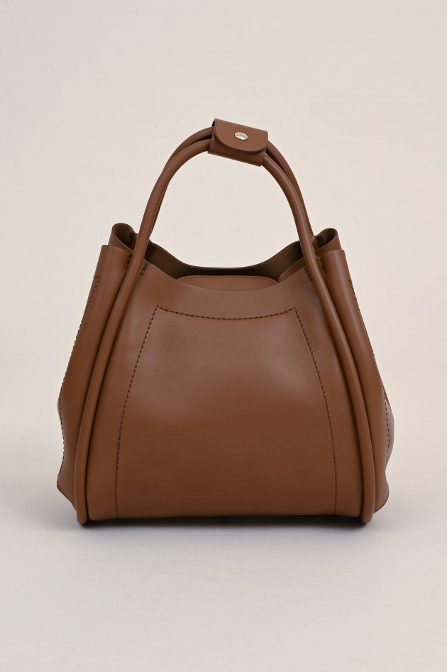 Max Mara Main Leder Tasche MARINE in Braun