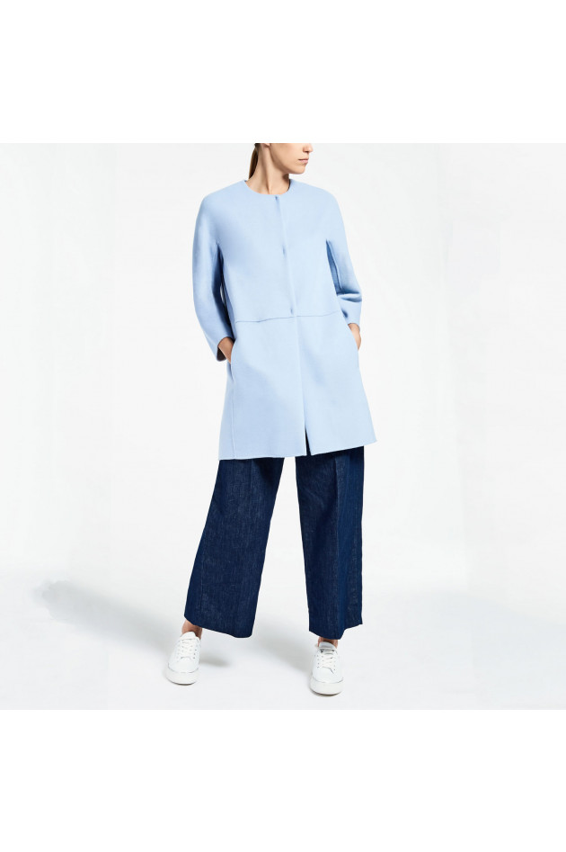 Max Mara Wollmantel in Blau