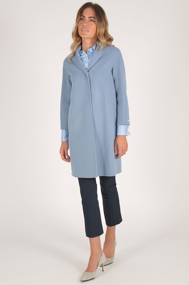 Max Mara Wollmantel in Hellblau