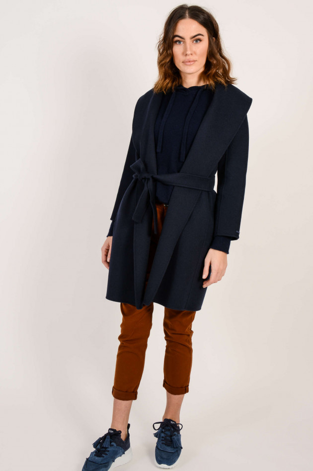 Max Mara Wollmantel in Navy