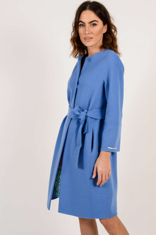 Max Mara Mantel aus Wolle in Blau