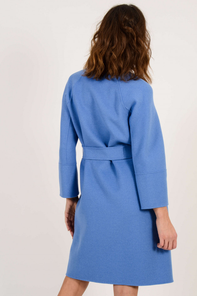 Max Mara Mantel aus Wolle in Blau