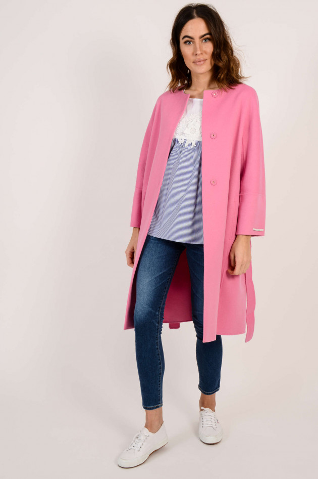 Max Mara Mantel aus Wolle in Rosa