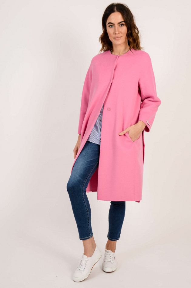 Max Mara Mantel aus Wolle in Rosa