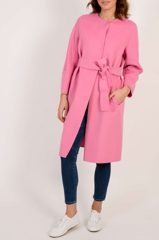 Max Mara Mantel aus Wolle in Rosa