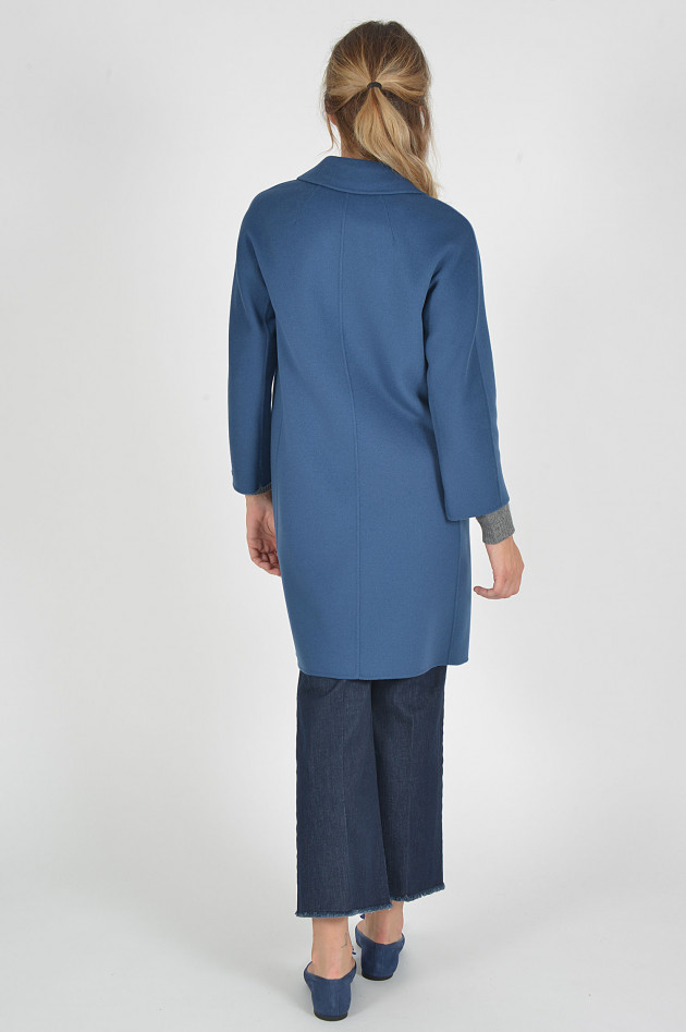 Max Mara Wollmantel in Mittelblau