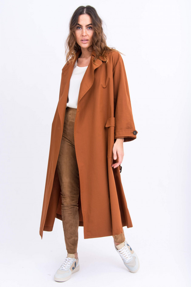 Max Mara Langer Trenchcoat in Rost