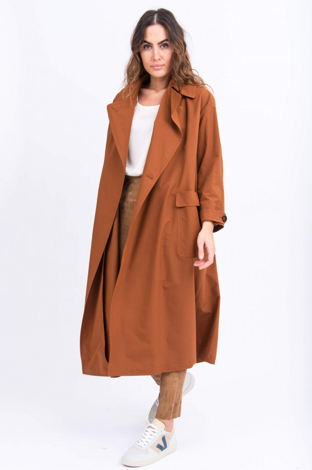 Max Mara Langer Trenchcoat in Rost