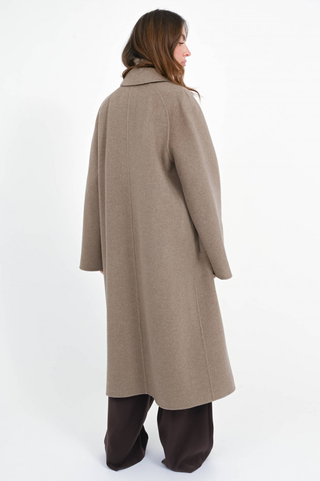 Max Mara Cashmere Mantel CENTRO mit Gürtel in Haselnuss