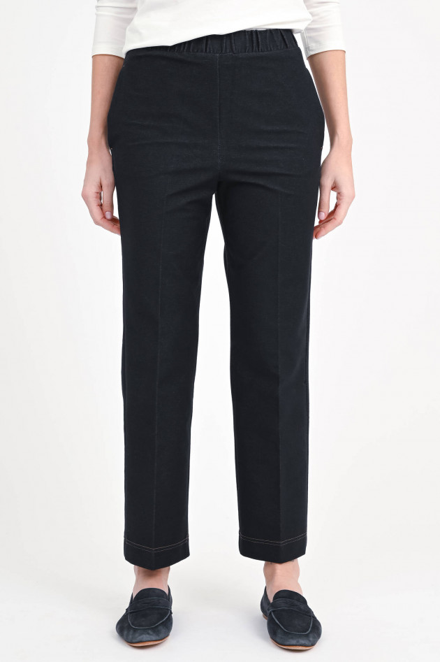 Max Mara MM Wide-Leg Hose OMBRA in Navy