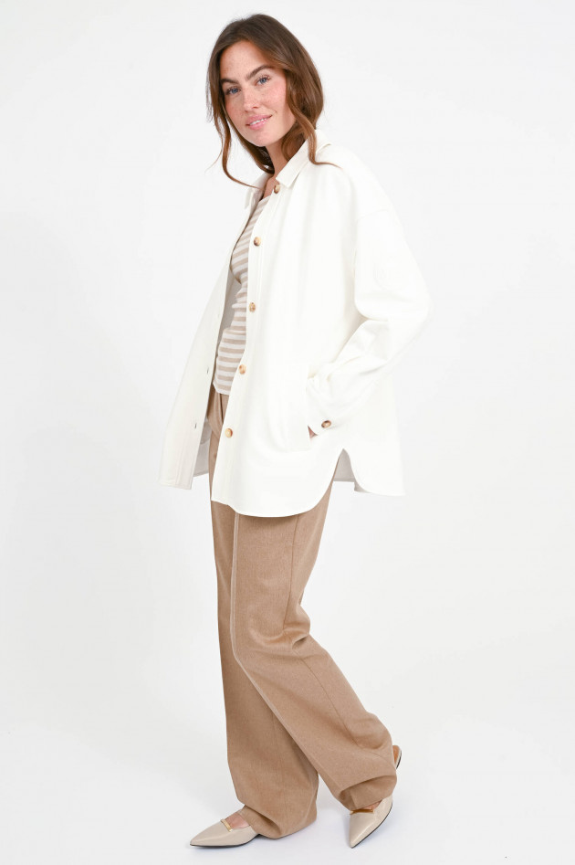 Max Mara MM Jacke COMMA aus Sweatware in Weiß
