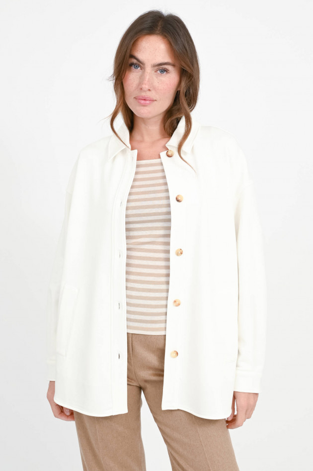 Max Mara MM Jacke COMMA aus Sweatware in Weiß
