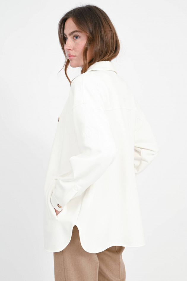 Max Mara MM Jacke COMMA aus Sweatware in Weiß