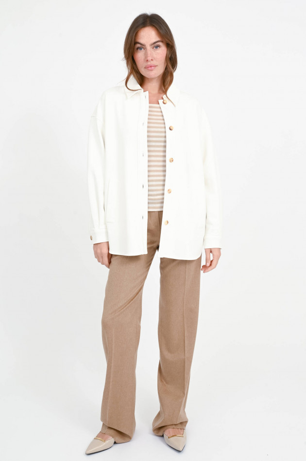 Max Mara MM Jacke COMMA aus Sweatware in Weiß