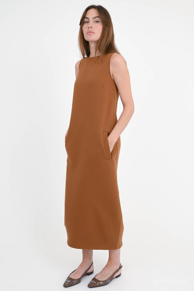 Max Mara MM Midi-Kleid ALBIO in O-Shape in Tabak