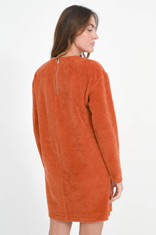 Max Mara MM Cordkleid NEVIS mit aufgesetzten Taschen in Kupfer
