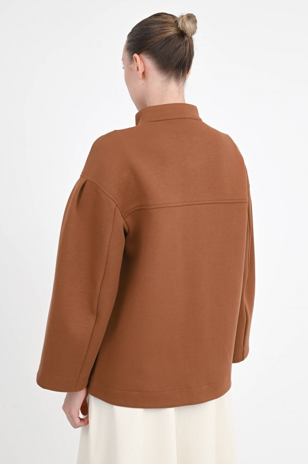 Max Mara MM Sweatshirt-Jacke CADICE in Tabak
