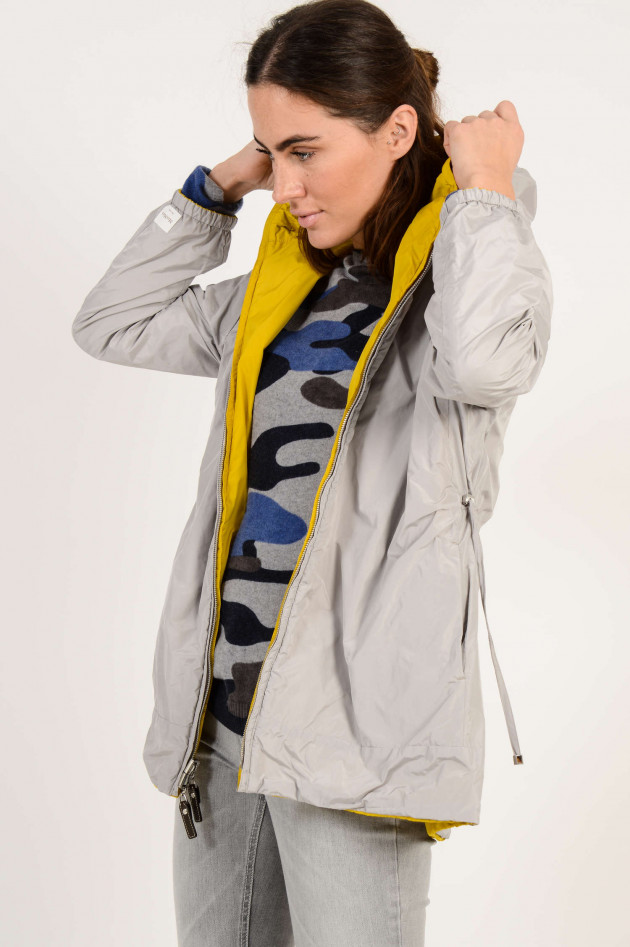 Max Mara Wendejacke in Gelb/Grau