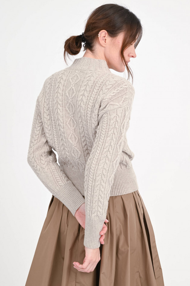 Max Mara Pillover aus Woll-Cashmere-Mix in Sand