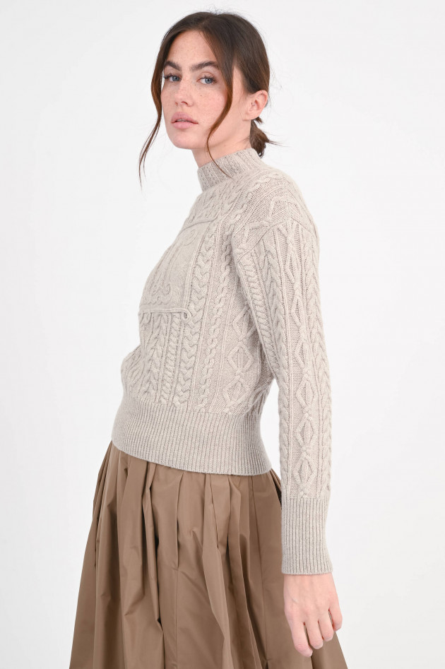 Max Mara Pillover aus Woll-Cashmere-Mix in Sand