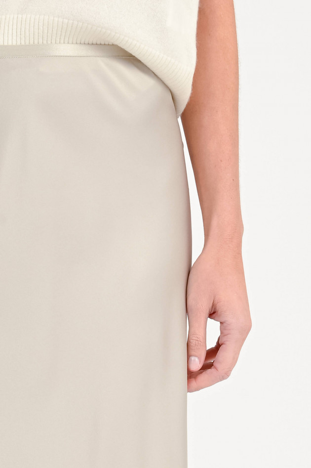 Max Mara Rock aus Seide in Champagne