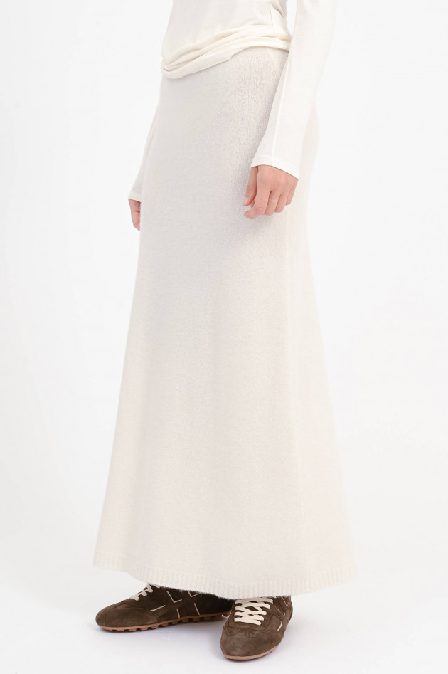 Max Mara Cashmere-Mix-Rock DORINA in Elfenbein