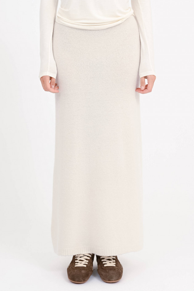 Max Mara Cashmere-Mix-Rock DORINA in Elfenbein