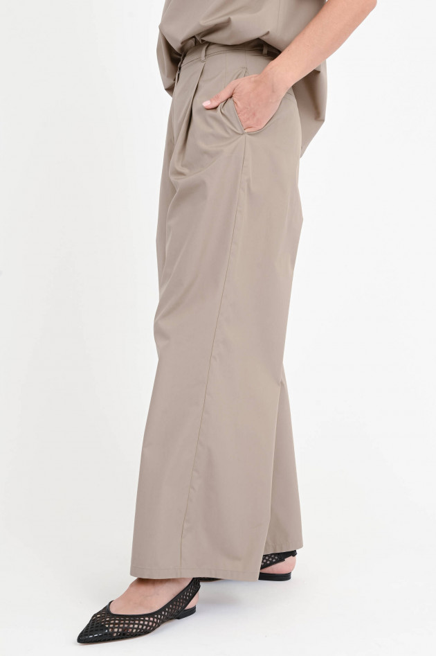 Max Mara-S Wide-Leg Hose NORA in Taubengrau