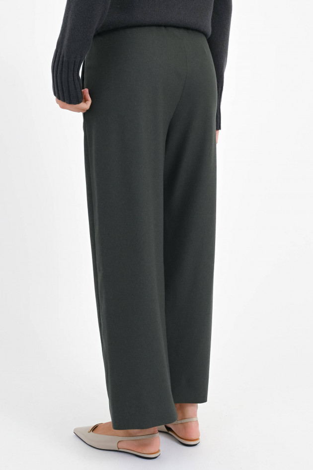 Max Mara-S Wide-Leg Culotte FLORIA in Dunkelgrün
