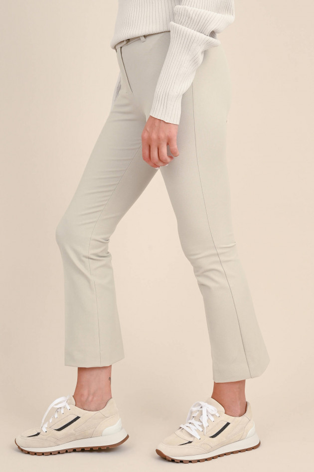 Max Mara-S Piqué Hose UMANITA in Ecru
