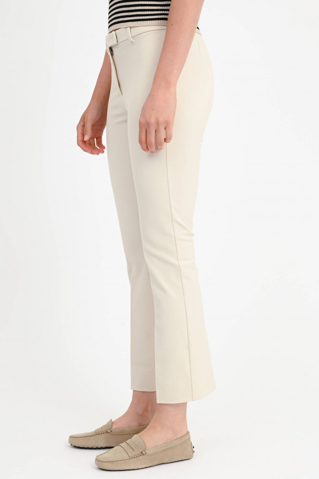 Max Mara-S Piqué Stoffhose UMANITA in Creme