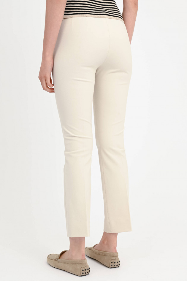 Max Mara-S Piqué Stoffhose UMANITA in Creme