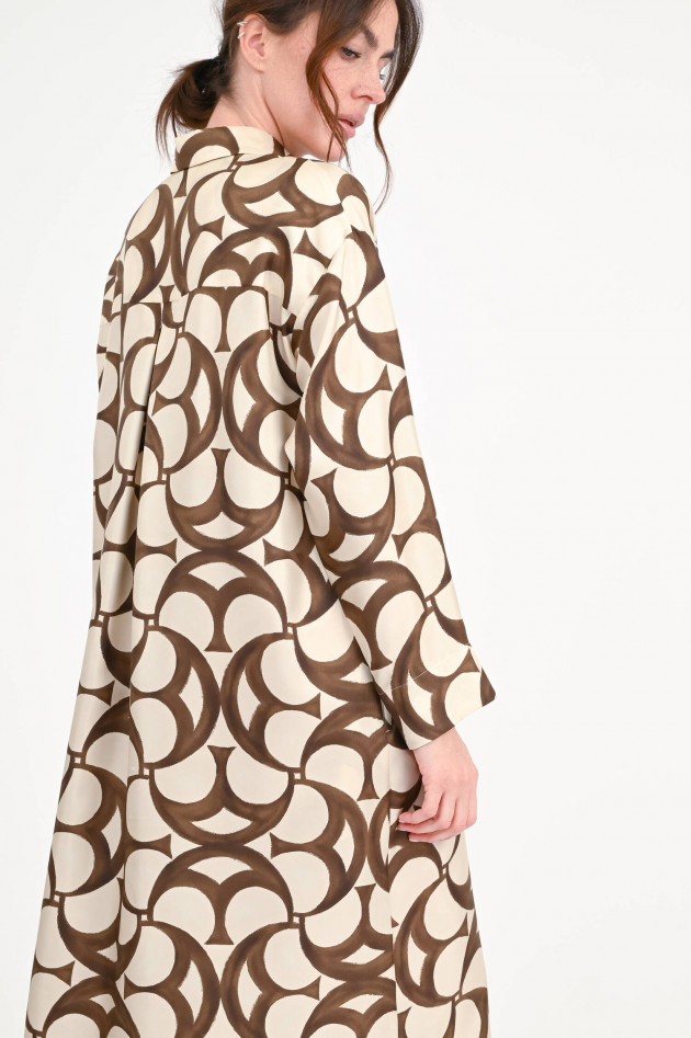 Max Mara-S Seidenkleid ILEANA in Braun/Beige