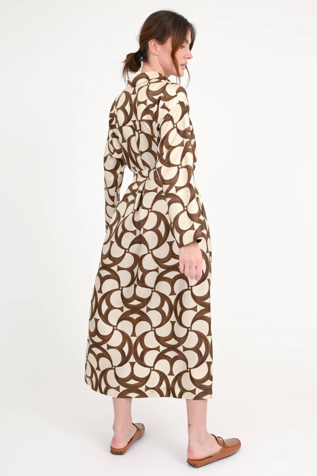 Max Mara-S Seidenkleid ILEANA in Braun/Beige