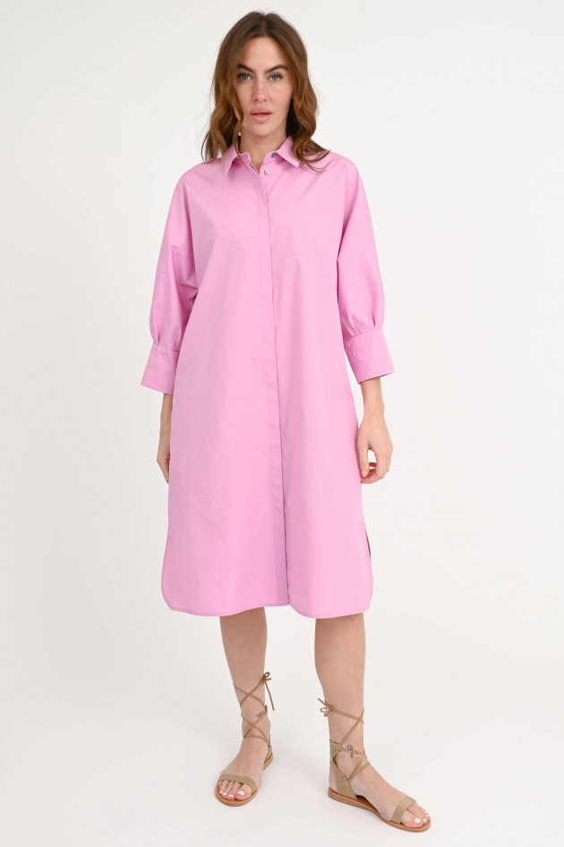 Max Mara-S Baumwoll-Kleid TABATA mit Gürtel in Candy Pink