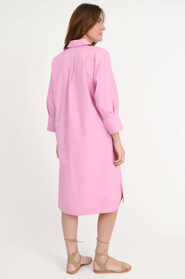 Max Mara-S Baumwoll-Kleid TABATA mit Gürtel in Candy Pink