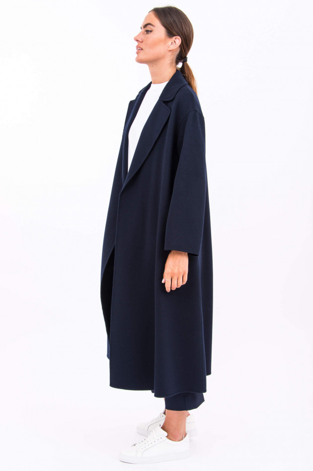 Max Mara-S Schurwoll-Mantel ELENA in Navy