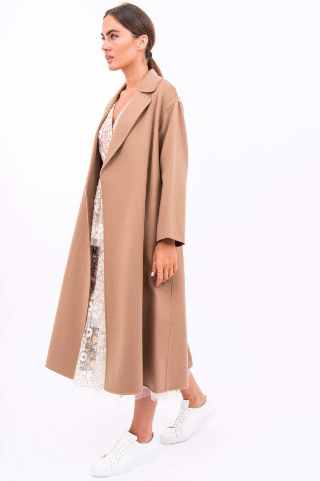 Max Mara-S Schurwoll-Mantel ELENA in Camel