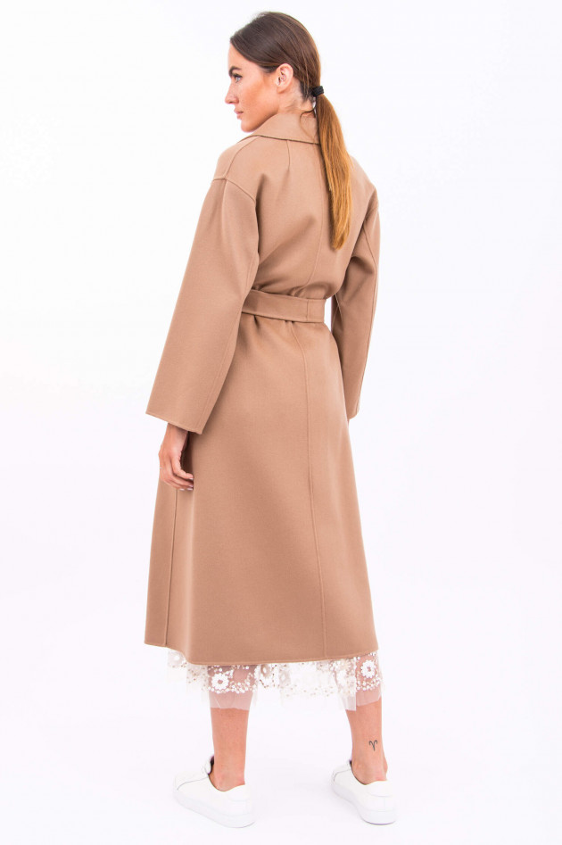 Max Mara-S Schurwoll-Mantel ELENA in Camel