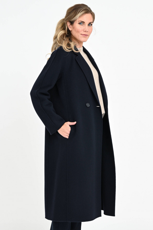 Max Mara-S Maxi-Mantel MINIMAL in Midnight