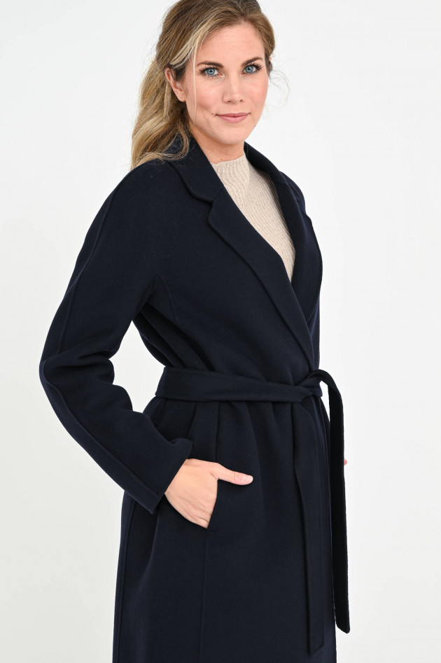 Max Mara-S Maxi-Mantel MINIMAL in Midnight