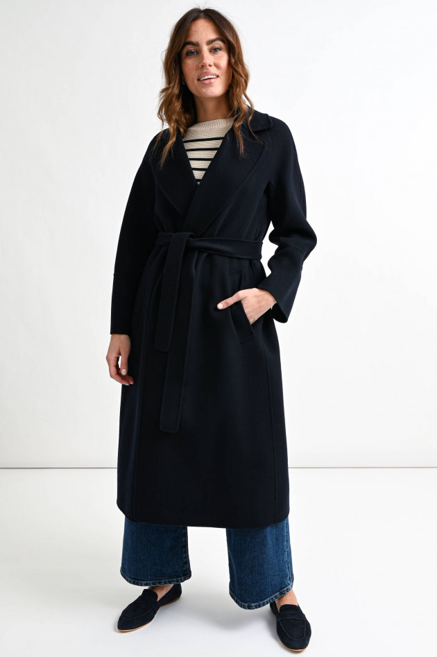 Max Mara-S Maxi-Wollmantel ELISA in Midnight