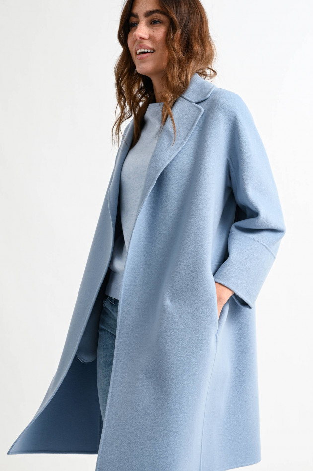 Max Mara-S Bindemantel ARONA in Rauchblau