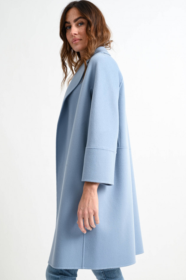 Max Mara-S Bindemantel ARONA in Rauchblau