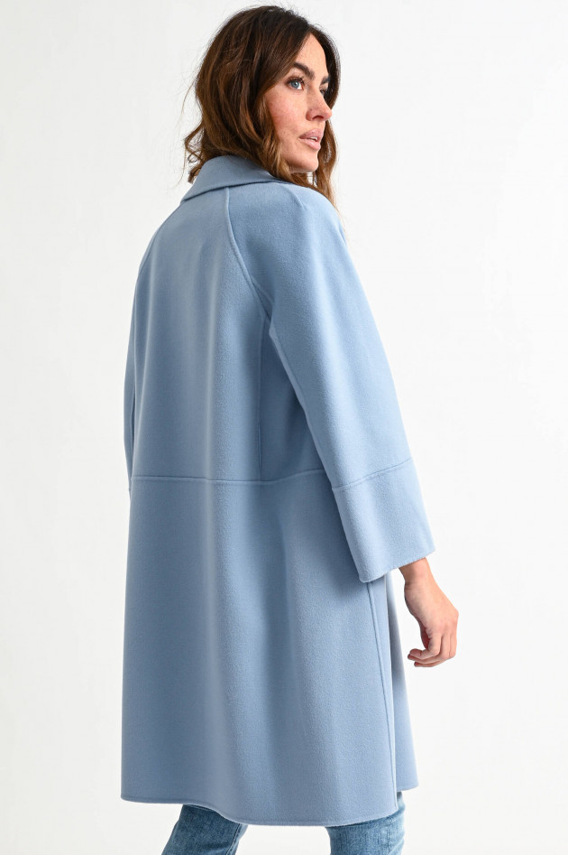 Max Mara-S Bindemantel ARONA in Rauchblau