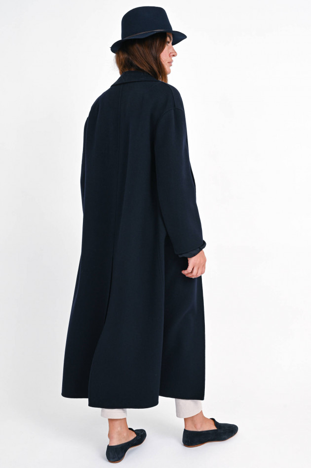 Max Mara-S Maxi-Wollmantel VIRGIL in Navy