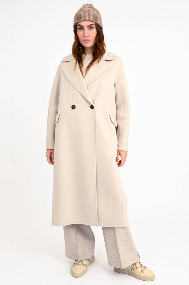 Max Mara-S Midi-Mantel ZENITH in Hellbeige