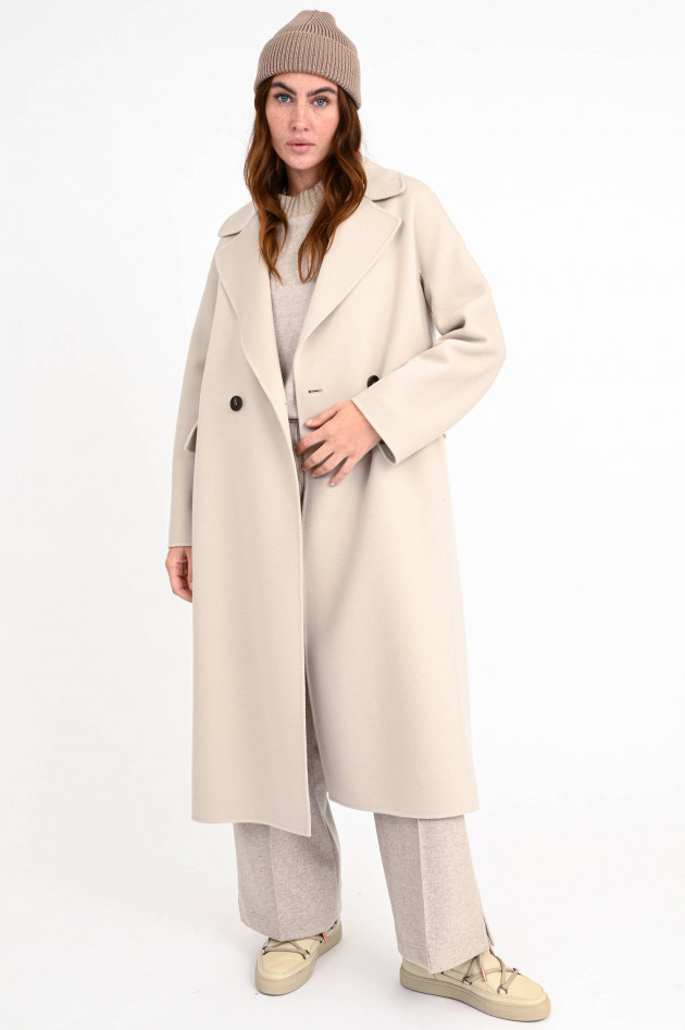 Max Mara-S Midi-Mantel ZENITH in Hellbeige