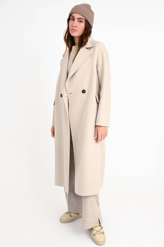 Max Mara-S Midi-Mantel ZENITH in Hellbeige