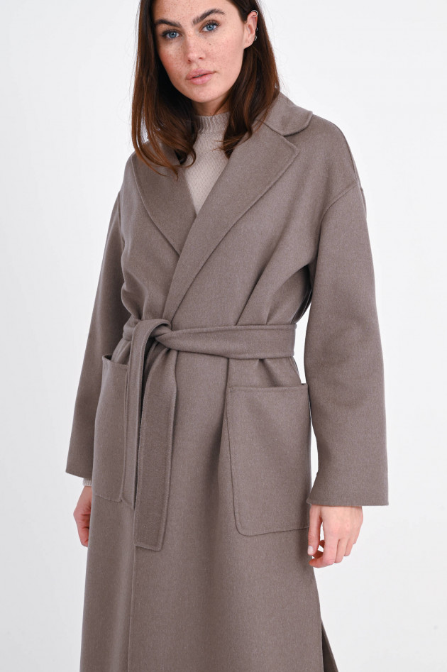 Max Mara-S Mantel NINA aus Wolle in Taupe